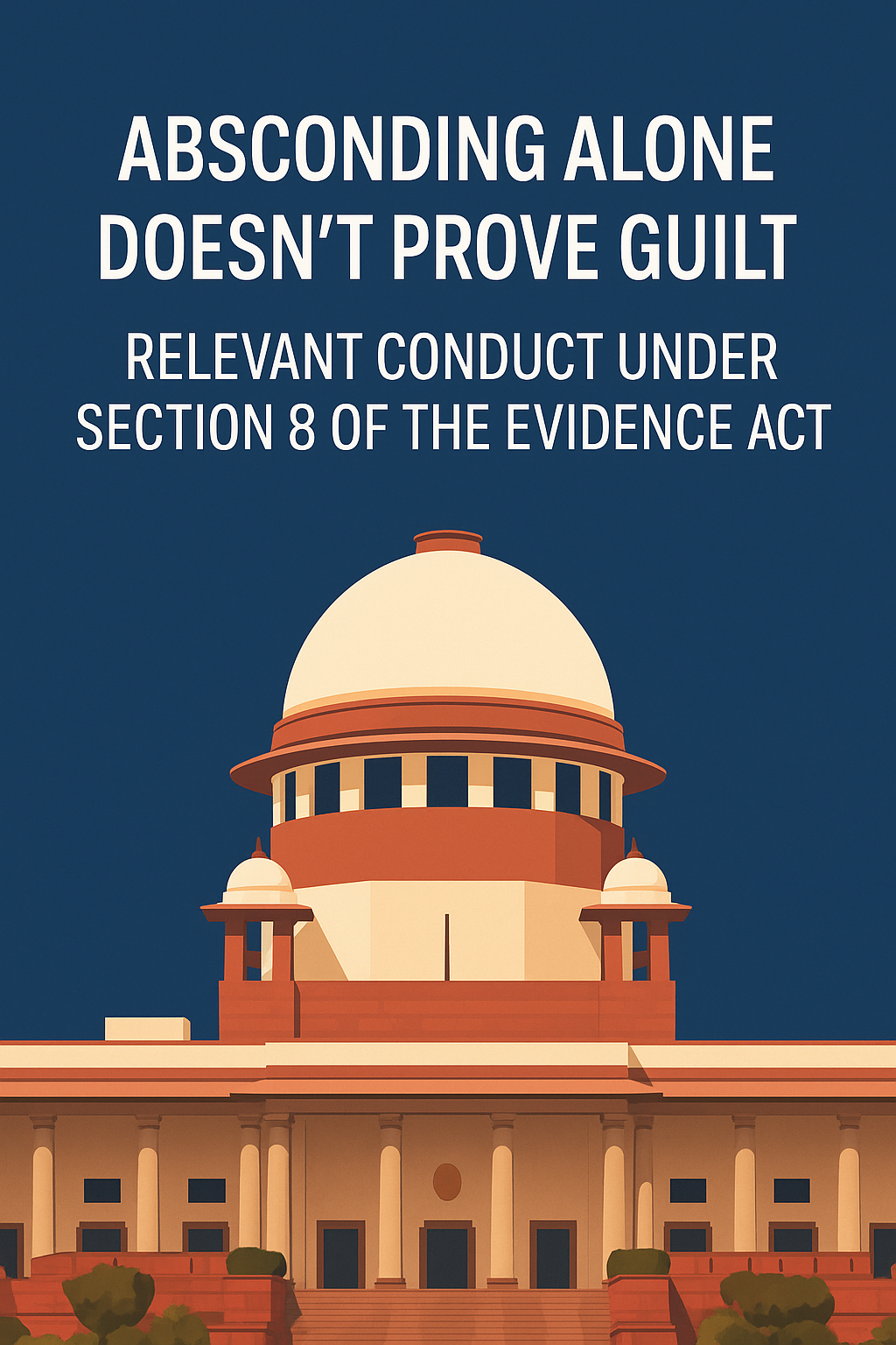 Absconding Alone Doesn’t Prove Guilt: Supreme Court Affirms It’s Relevant Conduct Under Section 8 of the Evidence Act