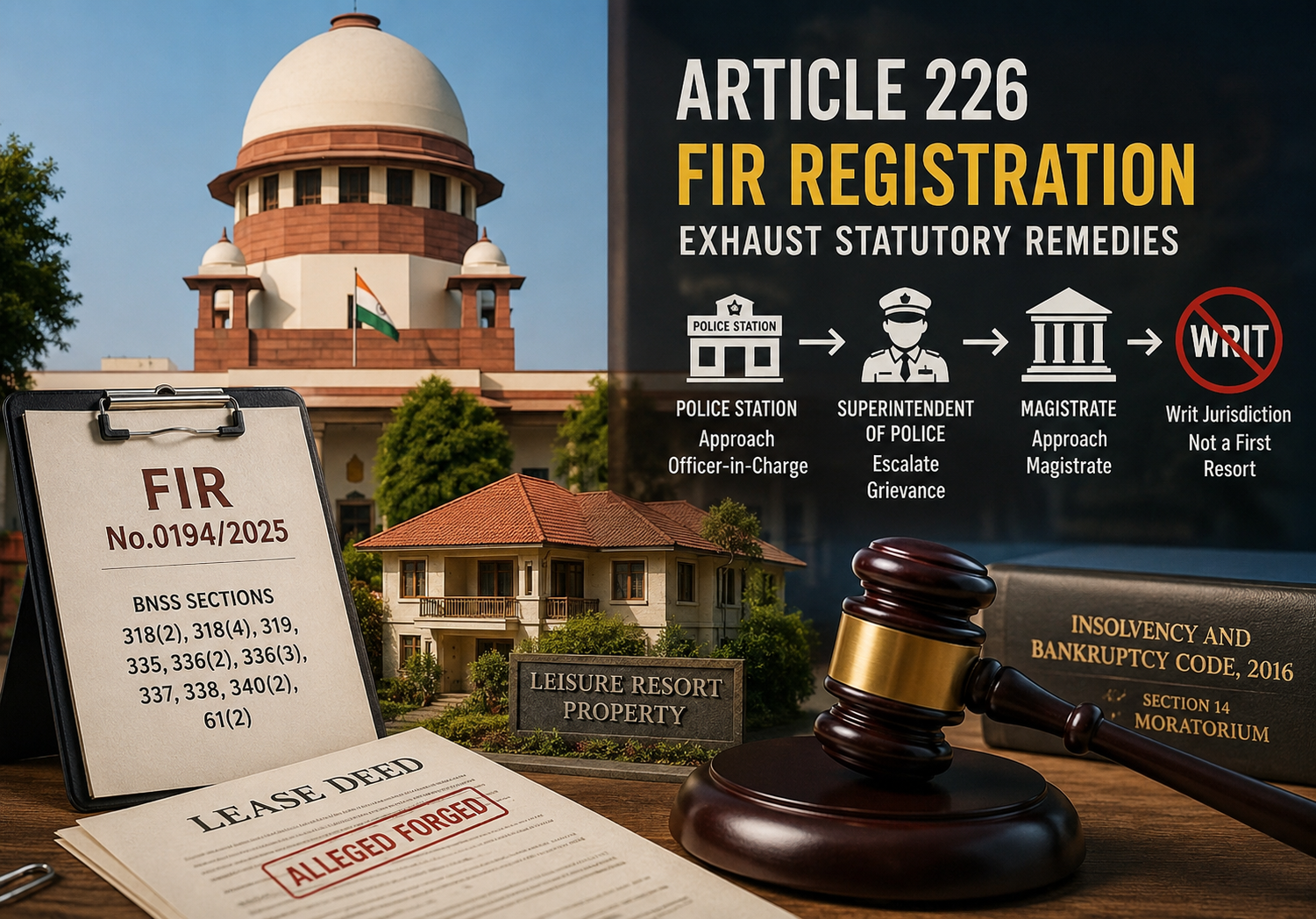 Article 226 FIR Remedies: Supreme Court Reaffirms Exhaustion of Statutory Remedies