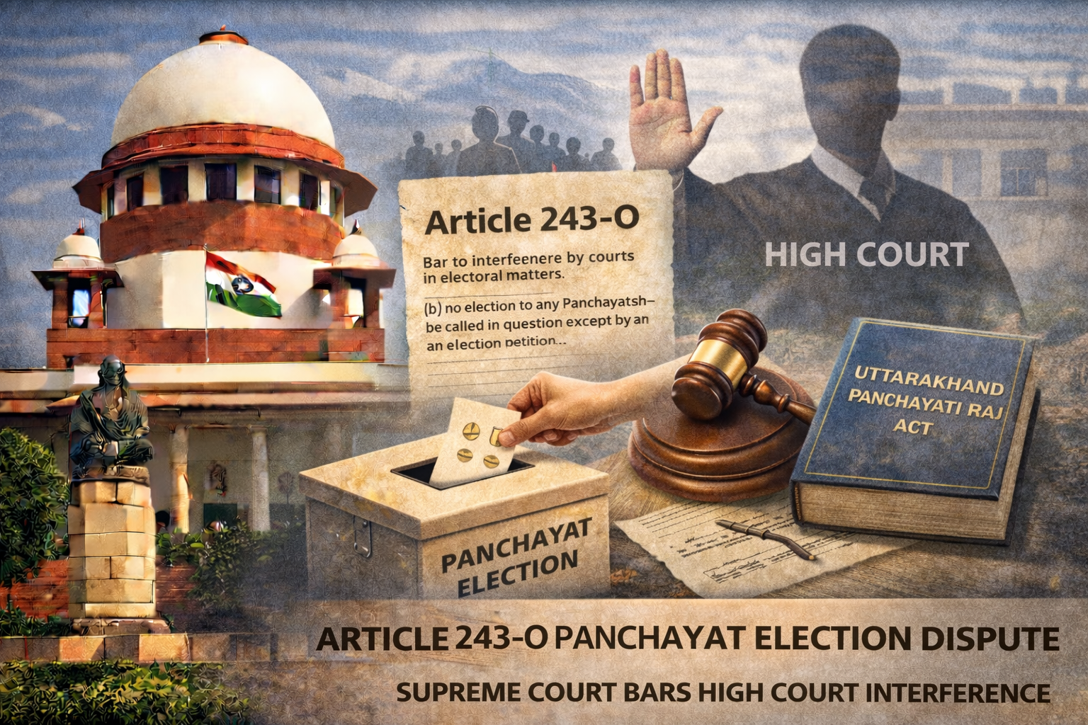 Article 243-O Panchayat Election Dispute: Supreme Court Bars High Court Interference