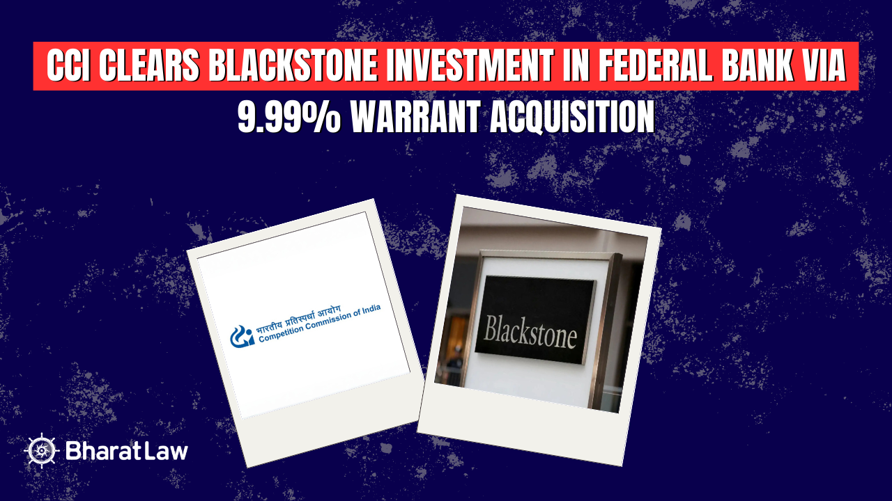 Blackstone Federal Bank Stake Approval: CCI Clears Warrant Deal for 9.99% Holding