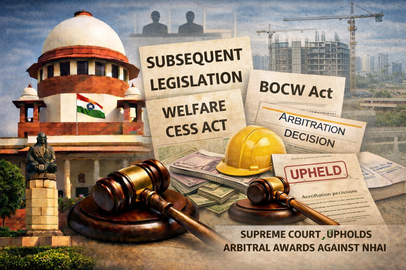 BOCW Cess as Subsequent Legislation: Supreme Court Upholds Arbitral Awards Against NHAI