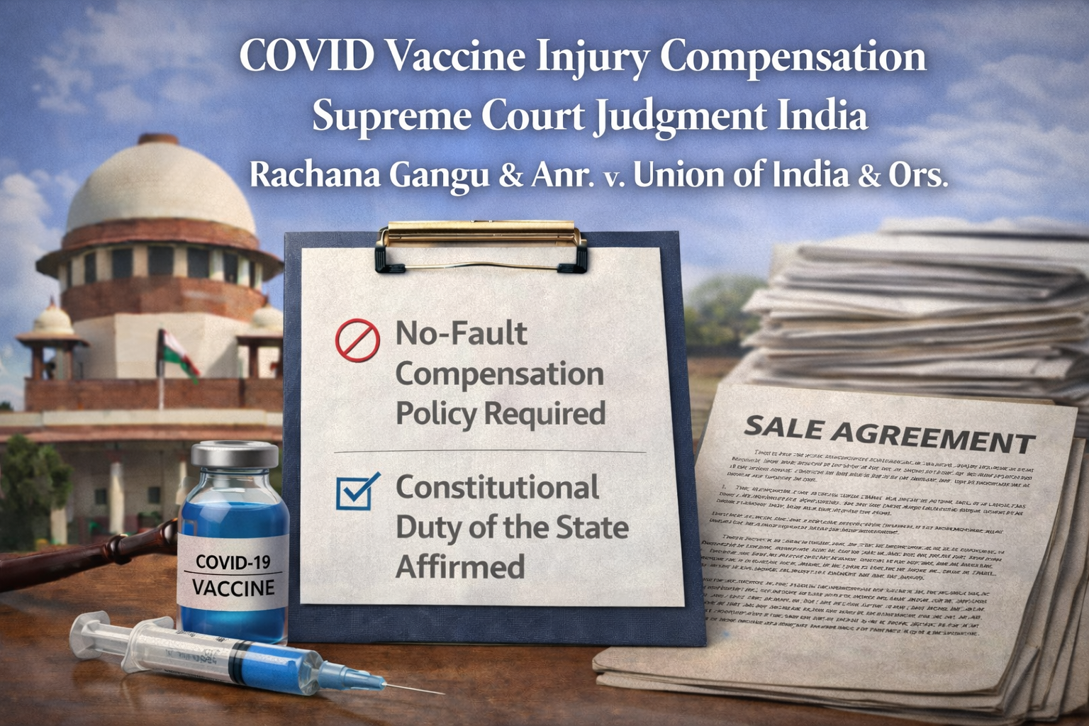 COVID Vaccine Injury Compensation Supreme Court Judgment India | Rachana Gangu Case