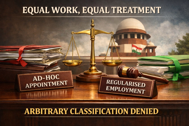 High Court Regularisation of Ad-hoc Staff — Ratnank Mishra v. Allahabad High Court