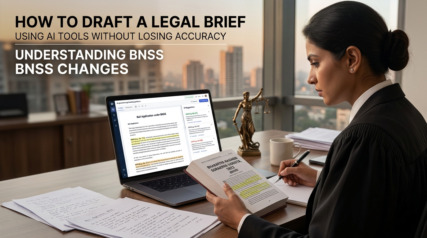 How to Draft Legal Briefs Using AI Tools Without Losing Accuracy Under BNSS