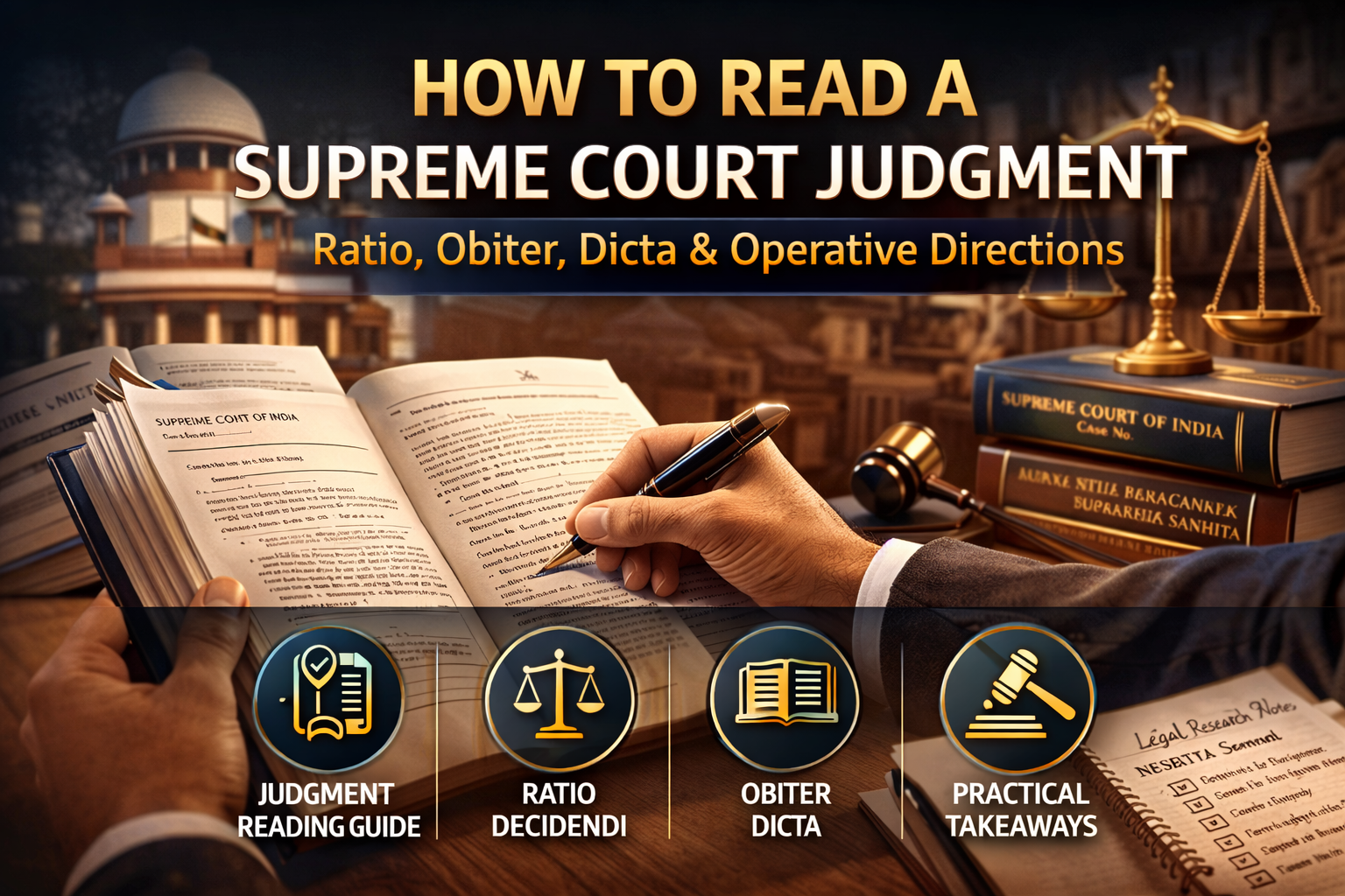 How to Read a Supreme Court Judgment: Ratio, Obiter, and Operative Directions Explained