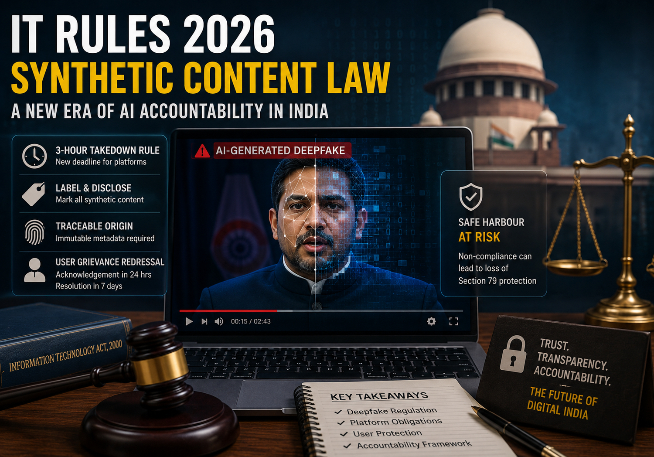 India's IT Rules 2026: What the Synthetic Content Law Means for Platforms, Lawyers, and Users