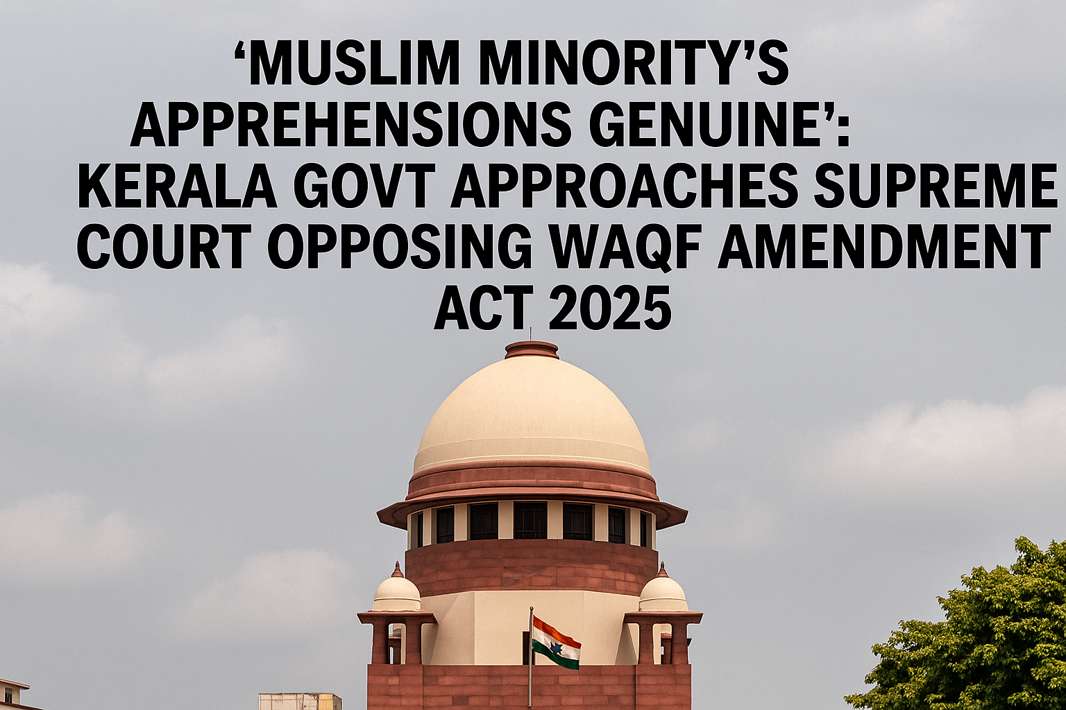 Kerala Govt Opposes Waqf Amendment Act 2025 in Supreme Court, Calls Minority Apprehensions Genuine