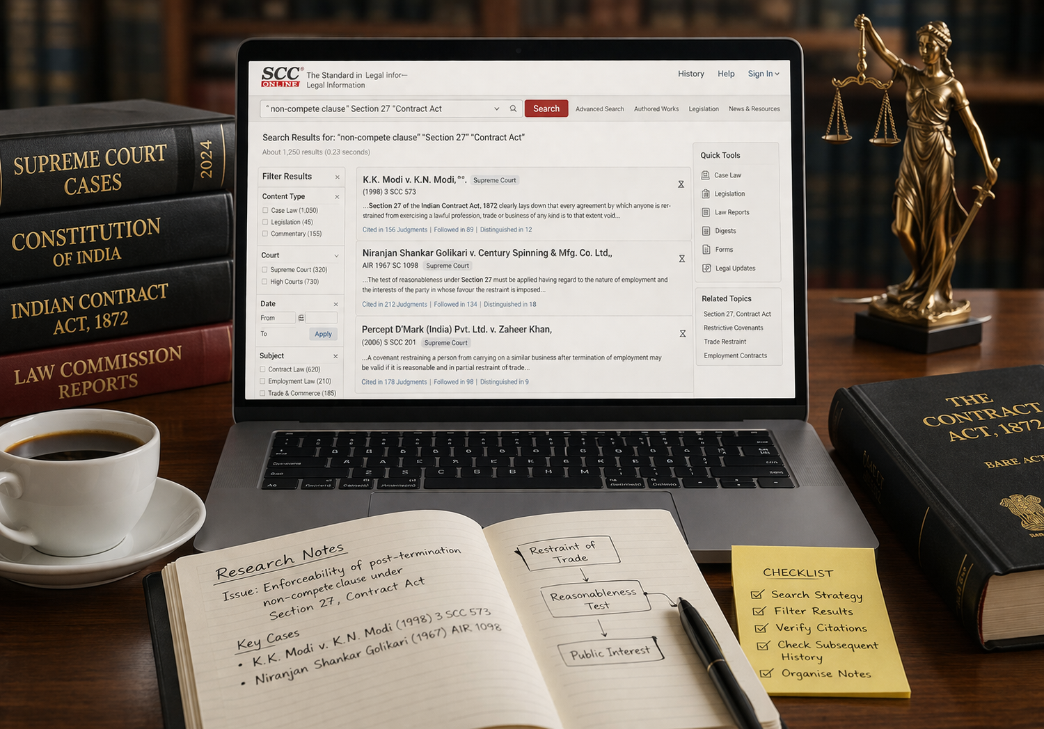 Legal Research in India: A Complete Guide to Search Strategy, Database Filtering, and Verification