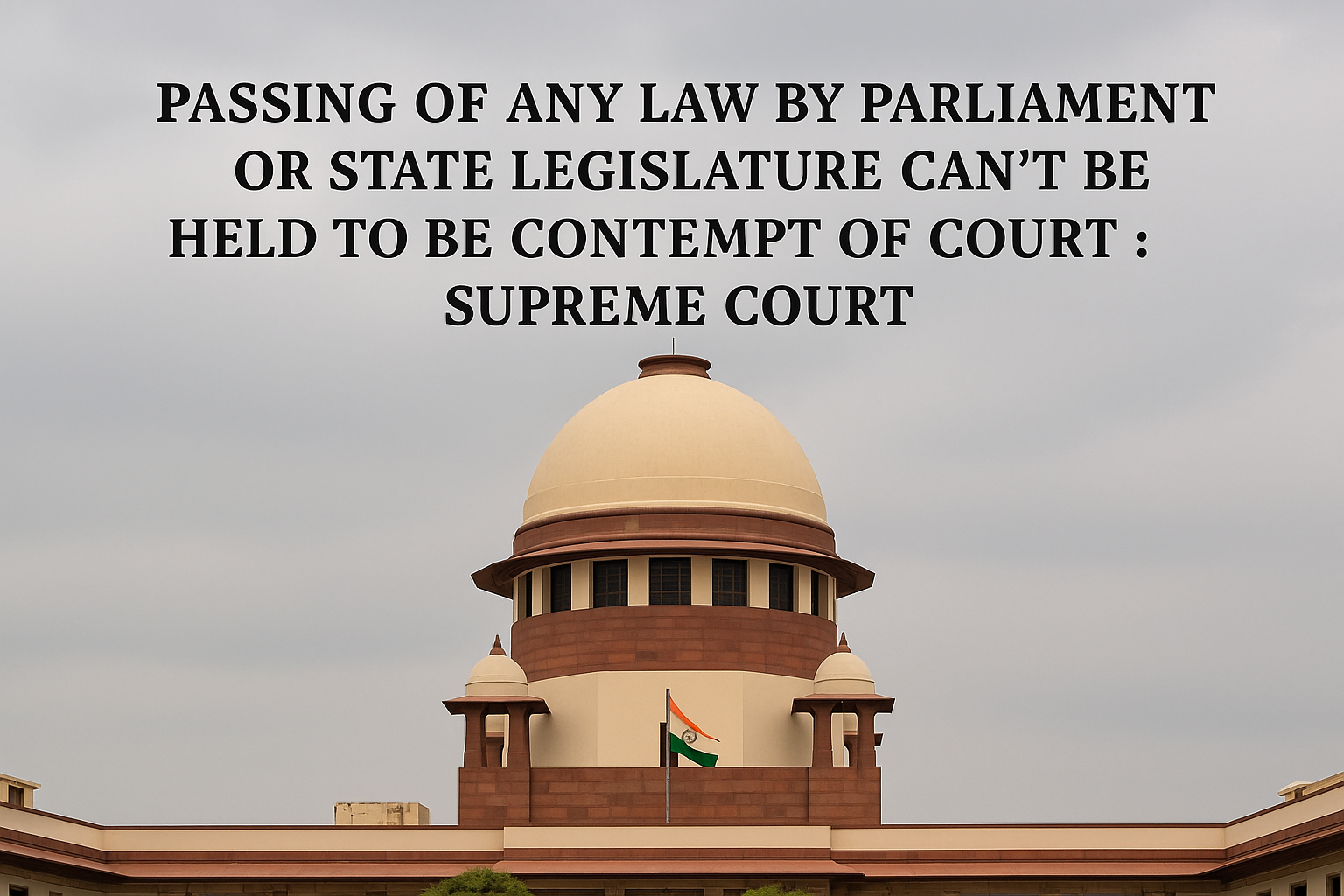 Legislative Acts Can’t Be Treated as Contempt of Court: Supreme Court in Salwa Judum Case