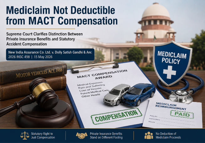 Mediclaim and MACT Compensation Deduction: Supreme Court Clarifies No Reduction in Accident Claims
