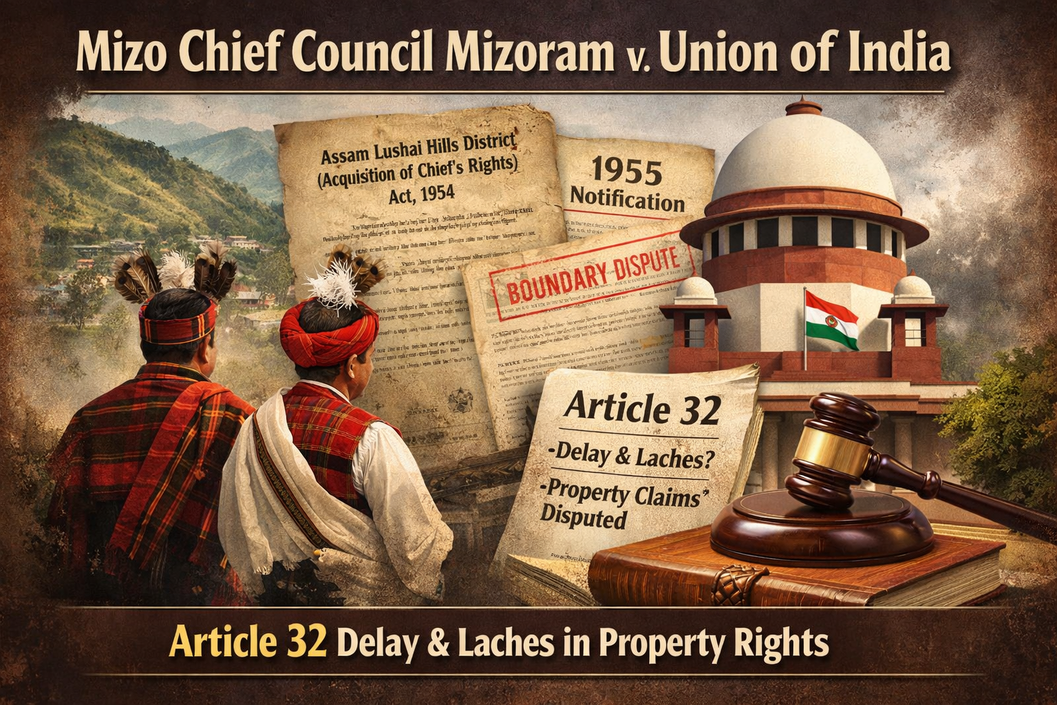 Mizo Chief Council Mizoram v Union of India Supreme Court Judgment: Article 32 Delay and Laches in Property Rights Claims