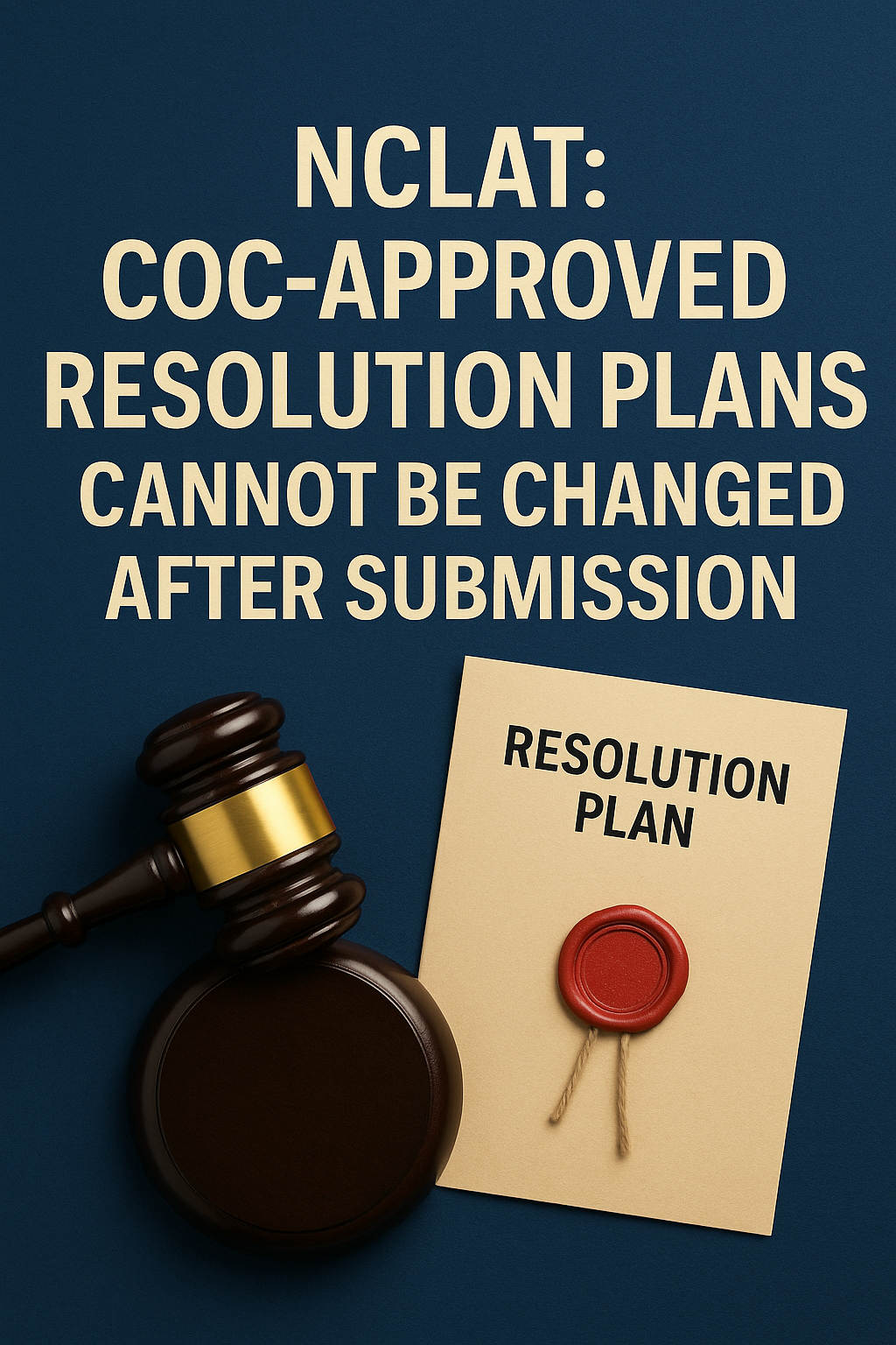 NCLAT: CoC-Approved Resolution Plans Cannot Be Changed After Submission