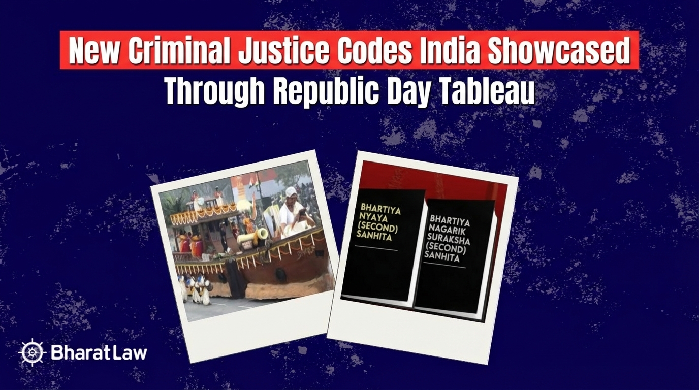 New Criminal Justice Codes India Showcased Through Republic Day Tableau