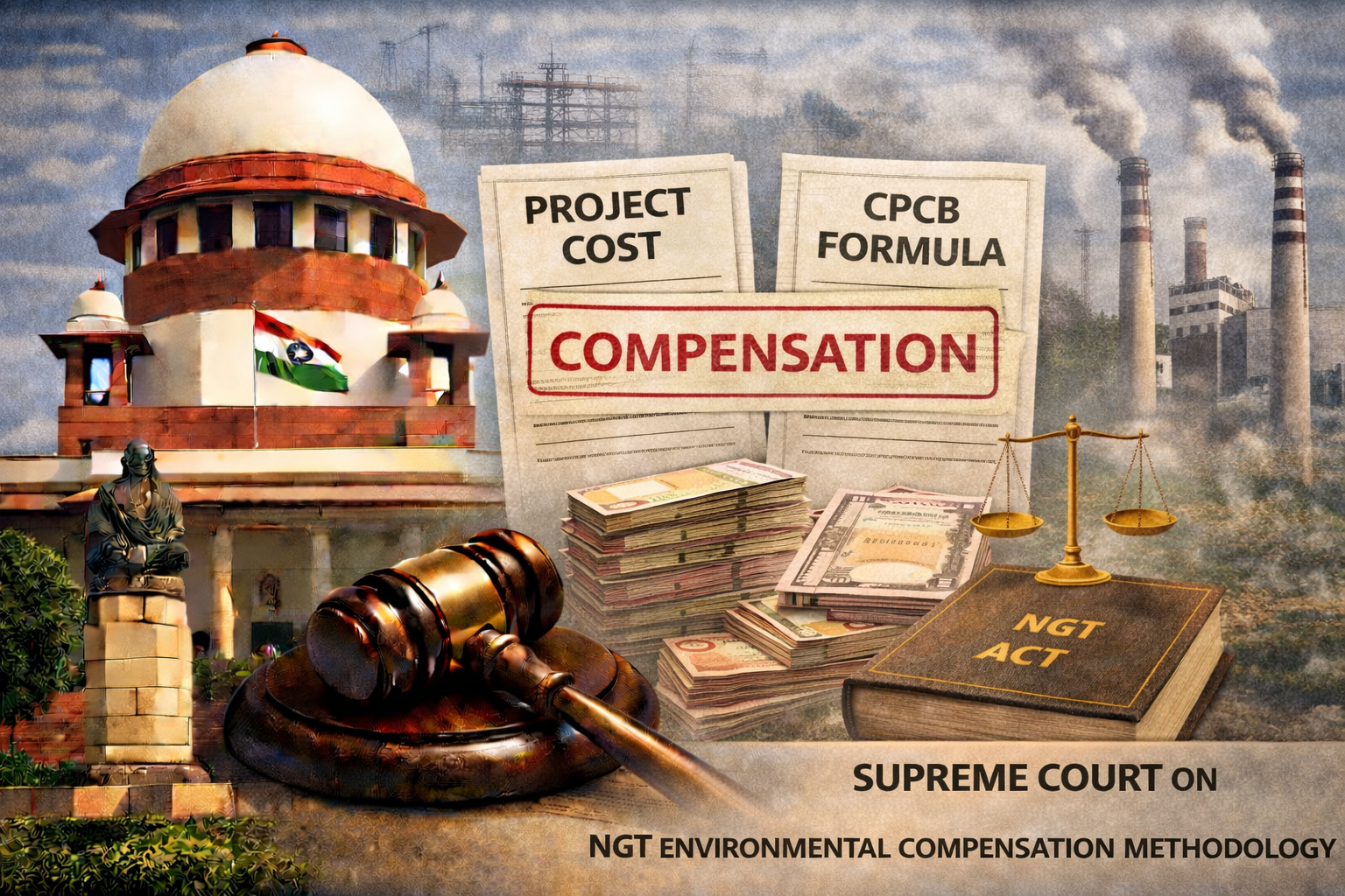 NGT Environmental Compensation Methodology: Supreme Court on Project Cost and CPCB Formula
