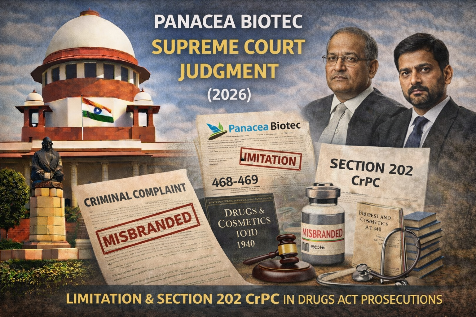Panacea Biotec Supreme Court Judgment (2026): Limitation and Section 202 CrPC in Drugs Act Prosecutions