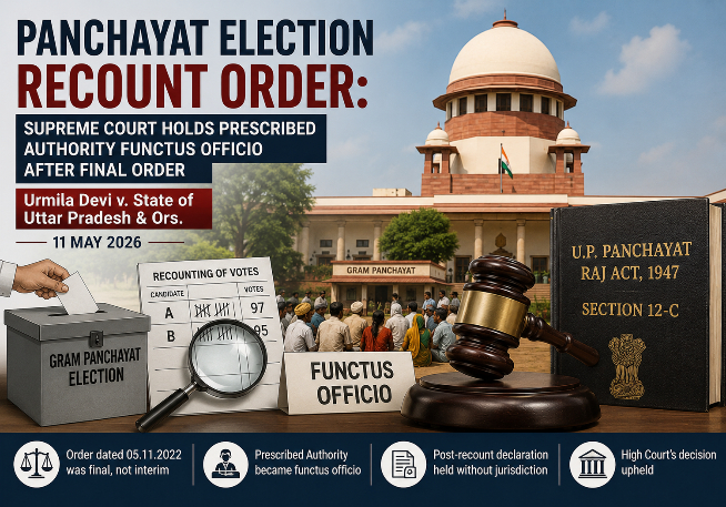 Panchayat Election Recount Order in Urmila Devi v. State of Uttar Pradesh