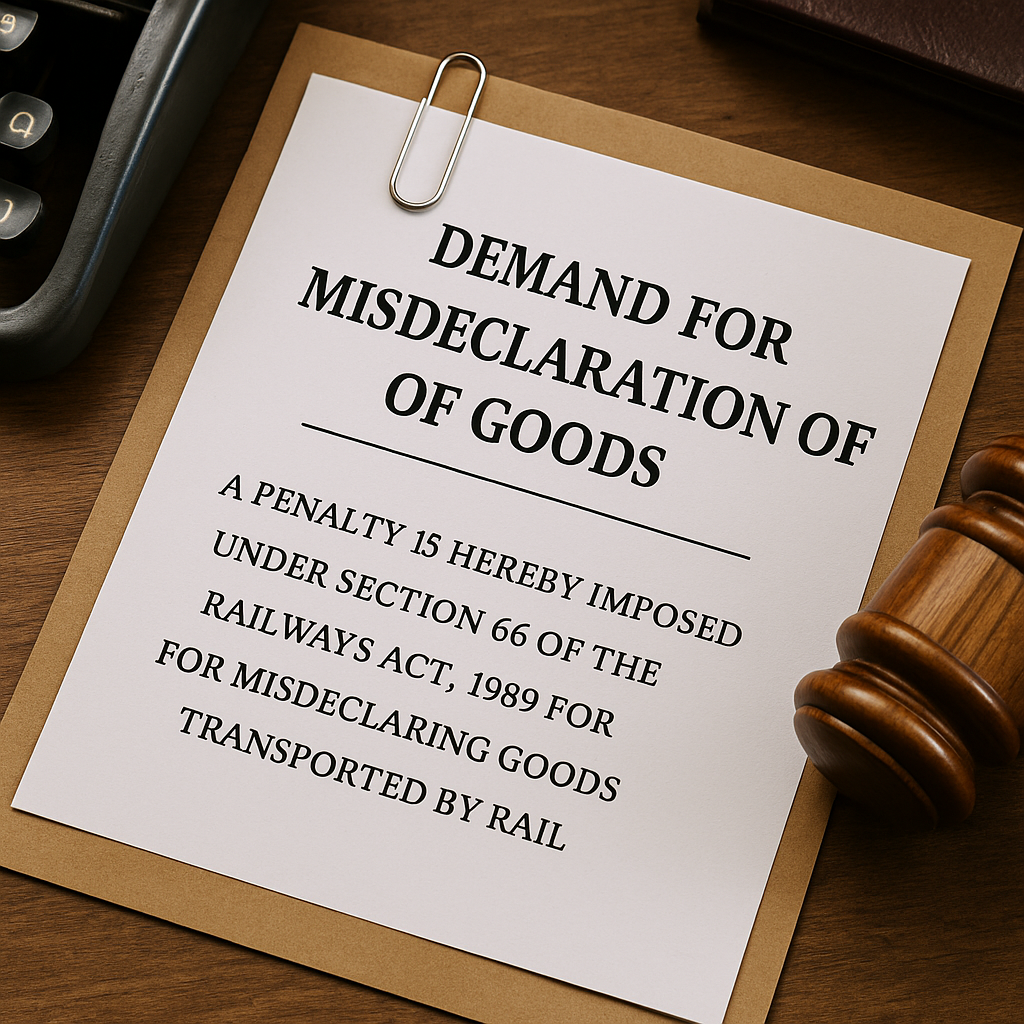 Penal Charges Can Be Levied Even After Delivery— Supreme Court Clarifies Scope of Section 66 in Railway Misdeclaration Cases