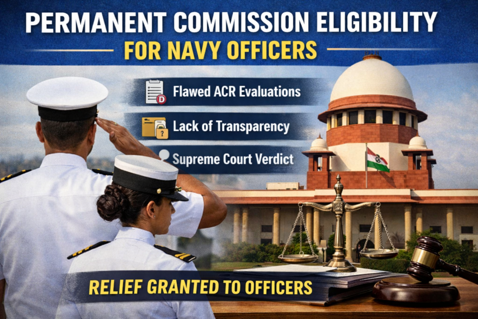 Permanent Commission Navy Officers Eligibility India: Supreme Court Grants Relief in Yogendra Kumar Singh Case