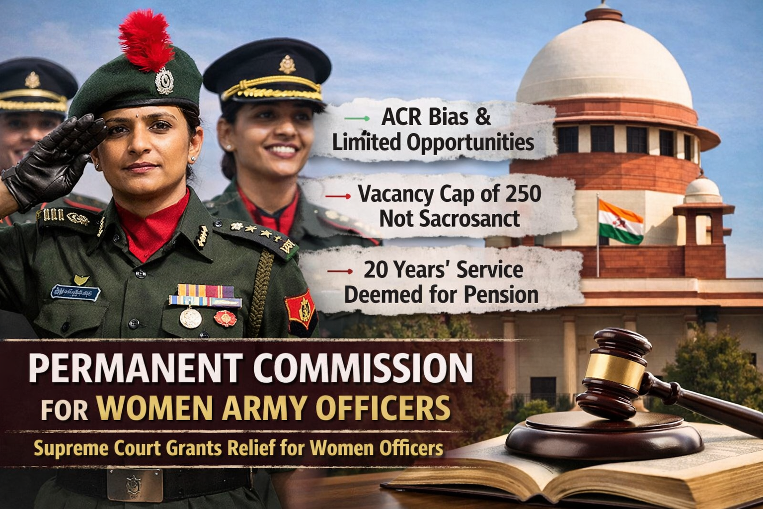 Permanent Commission Women Army Officers India: Supreme Court Grants Relief in Pooja Pal Case