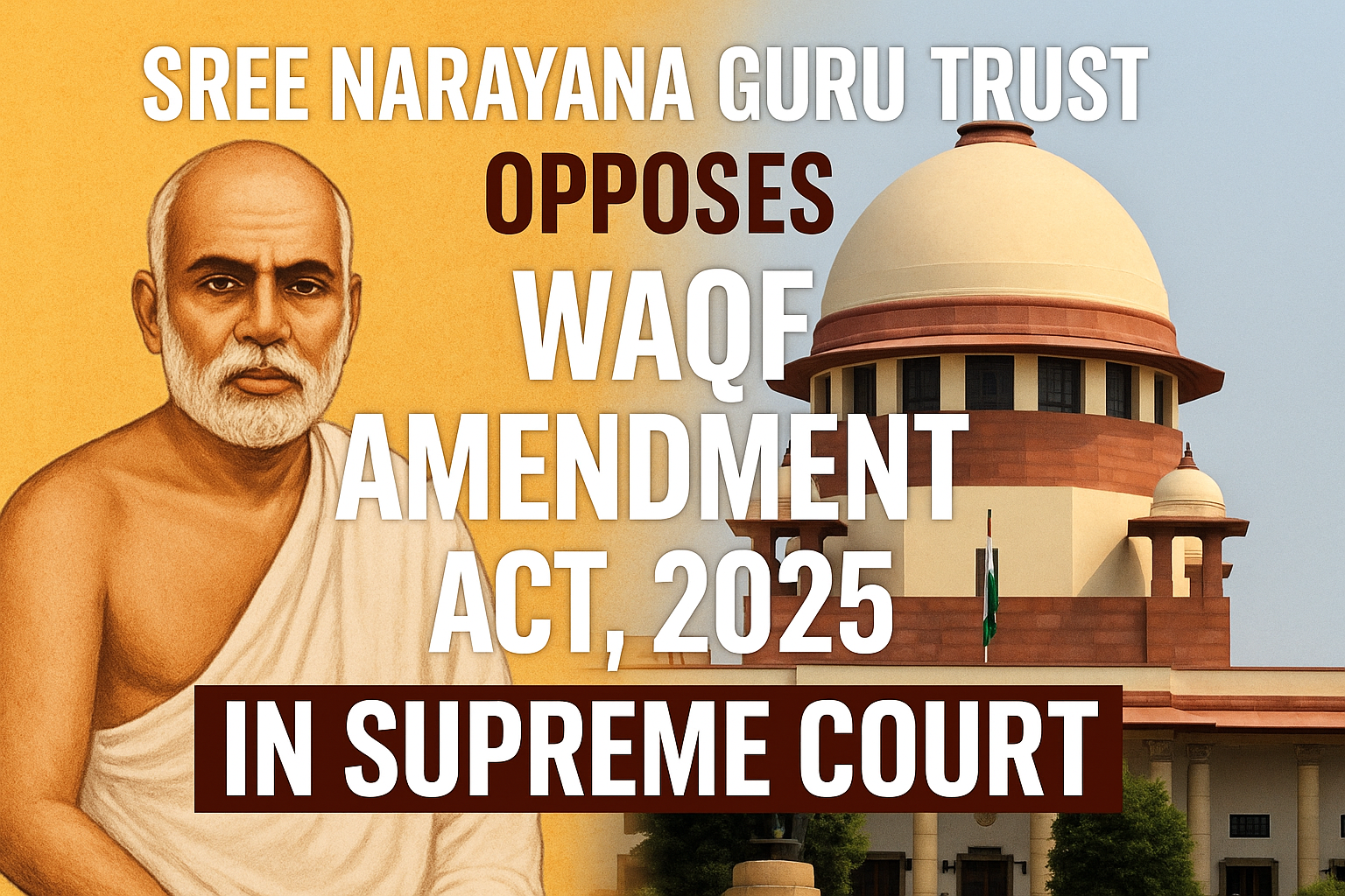 Sree Narayana Guru Trust Moves Supreme Court Against Waqf Amendment Act, 2025