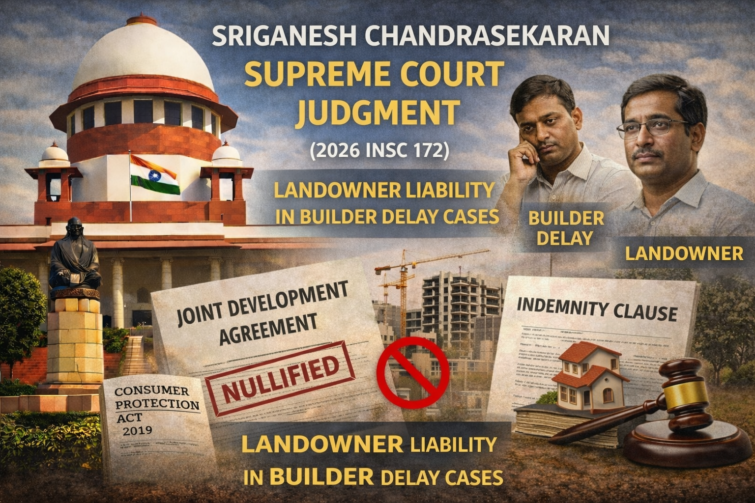 Sriganesh Chandrasekaran Supreme Court Judgment (2026 INSC 172): Landowner Liability in Builder Delay Cases