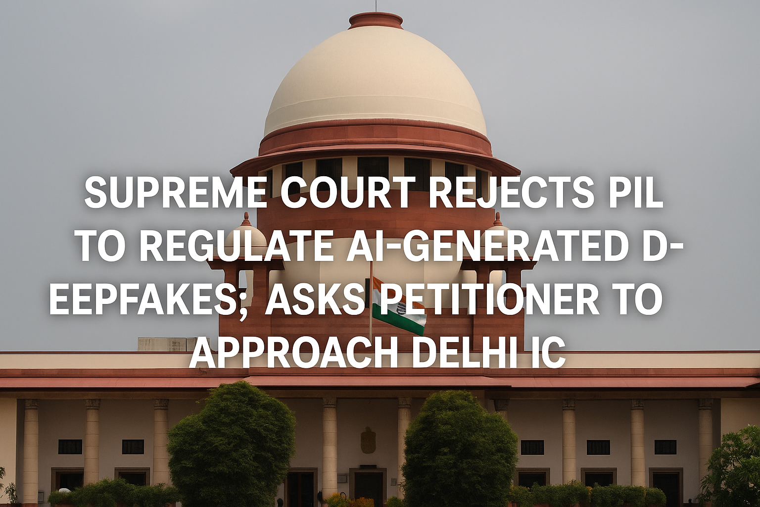 Supreme Court Declines PIL on Deepfake Regulation, Directs Petitioner to Approach Delhi High Court