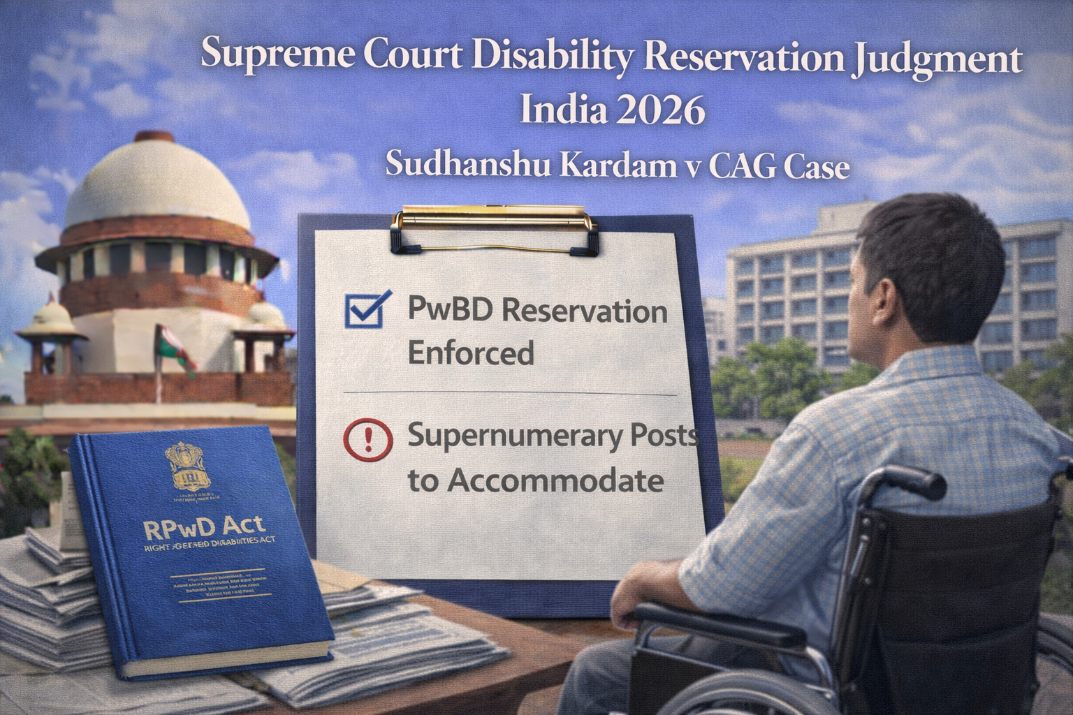 Supreme Court Disability Reservation Judgment India 2026 | Sudhanshu Kardam v CAG Case