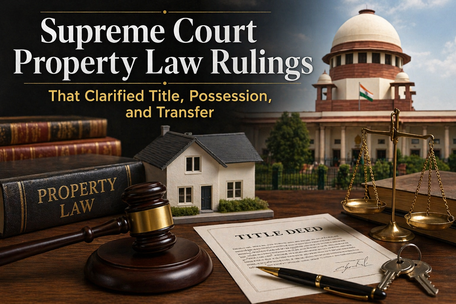 Supreme Court Property Law Rulings: Title, Possession, and Transfer Explained