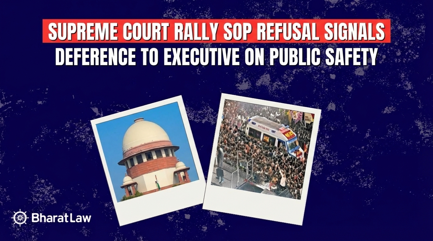 Supreme Court Rally SOP Refusal Signals Deference to Executive on Public Safety