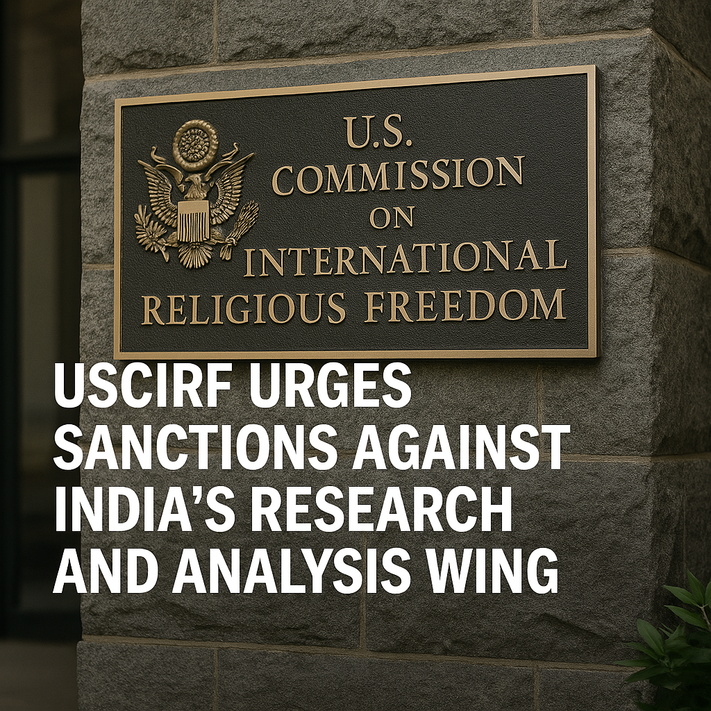 U.S. Panel Calls for Sanctions Against India’s External Intelligence Agency
