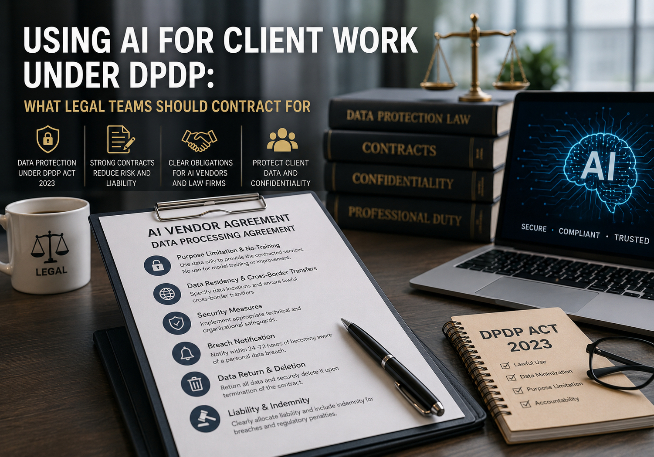 Using AI for Client Work Under DPDP: What Legal Teams Should Contract For